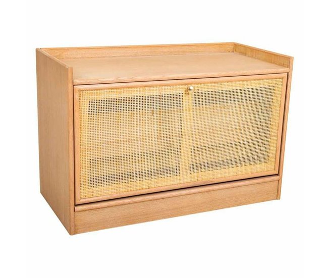 Conforama Banqueta Alexandra House Living Natural Madera MDF 38 x 53 x 80 cm Zapatero