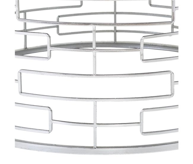 Conforama Banqueta Redonda De Terciopelo Negro Y Metal Plateado D91 5x47