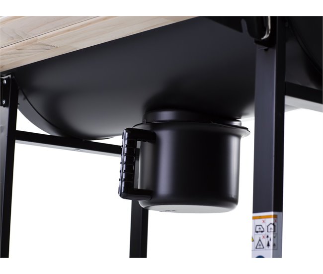 Conforama Barbacoa A Carbón "King" - 95 X 63 X 105 Cm - Negro