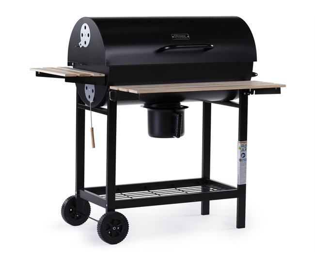 Conforama Barbacoa a carbón "King" - 95 x 63 x 105 cm - Negro
