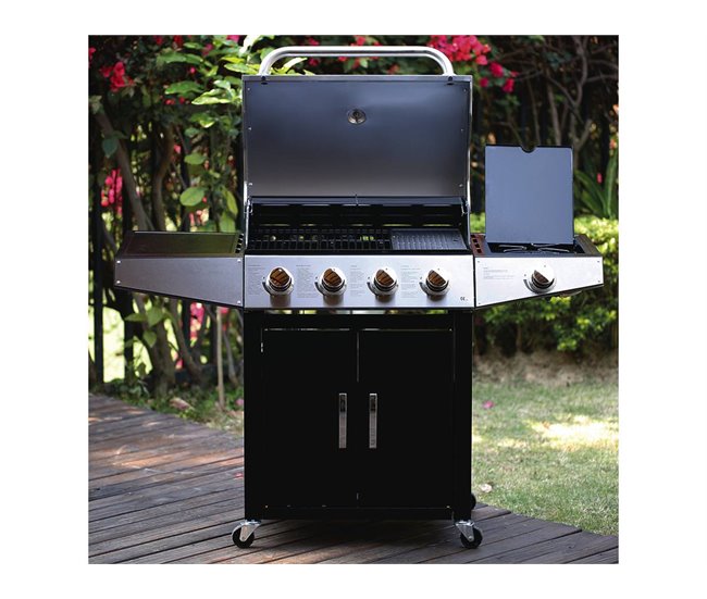 Conforama Barbacoa A Gaz"Party 5" - 5 Quemadores (1 Lateral) - 15.2 KW