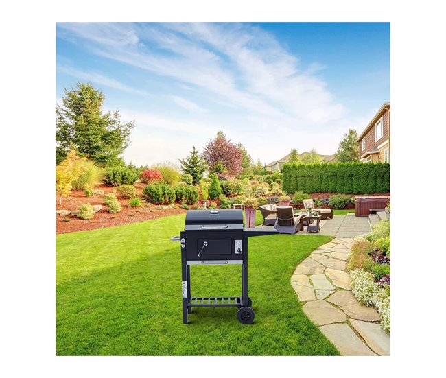 Conforama Barbacoa De Carbón "Vicomte" - 92 5 X 46 X 123 Cm