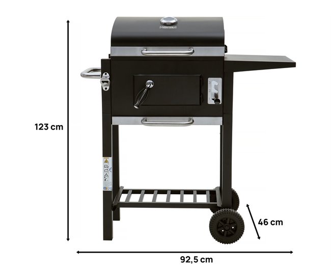 Conforama Barbacoa De Carbón "Vicomte" - 92 5 X 46 X 123 Cm
