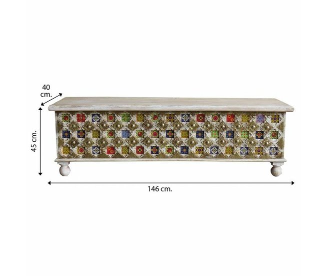 Conforama Baúl Alexandra House Living Madera De Mango 40 X 45 X 146 Cm