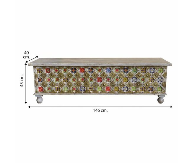Conforama Baúl Alexandra House Living Madera De Mango 40 X 45 X 146 Cm