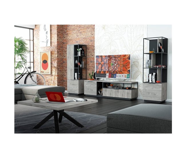 Conforama Biblioteca 1 Puerta Snapp - Fabricación Francesa