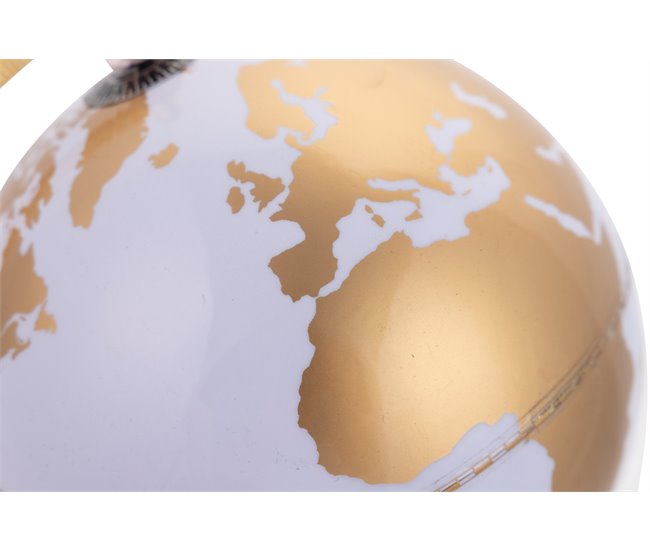 Conforama Bola Del Mundo Aluminio Dorado 18x15x30 Cm