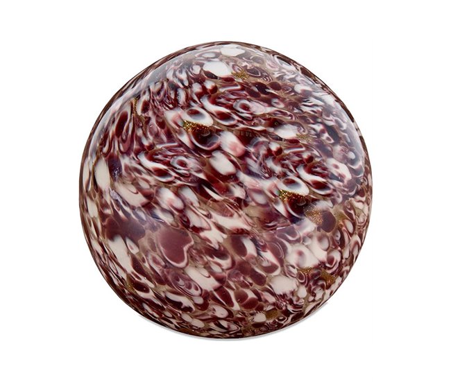 Conforama Bola Presume De Casa Granada 10*10*10 Granate/dorado Cristal