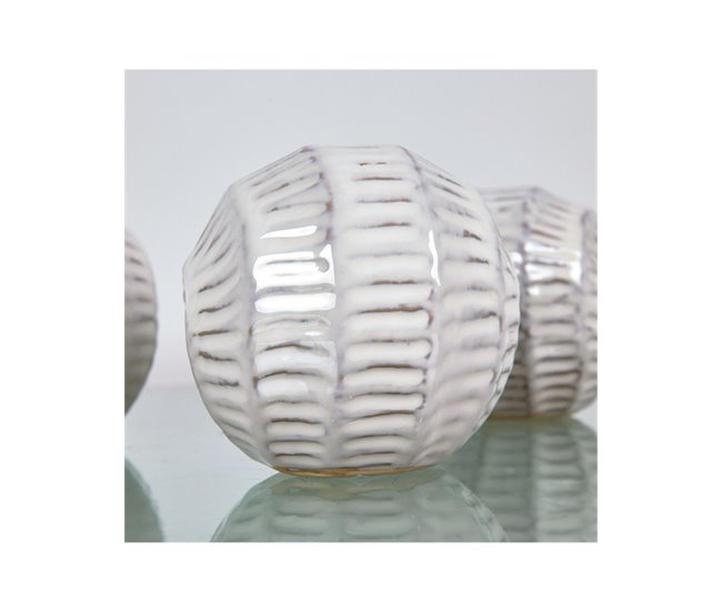 Conforama Bolas Presume De Casa Creta 10*9.6*10 Blanco Cerámica