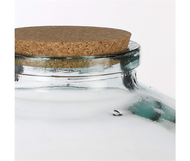 Conforama Bote De Cristal Mica Decorations Olly Redondo Corcho Tapón Decorativo Cristal (Ø 29 X 23 Cm)
