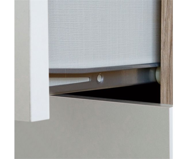 Conforama Briebe Nova Cómoda Dormitorio Cajonera 4 Cajones Sinfonier 78x74x40 Cm (Alto X Ancho X Profundo) Blanco