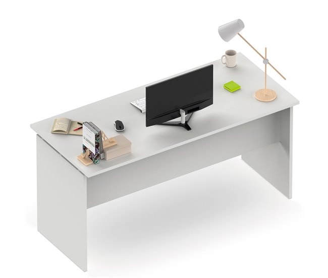 Conforama Briebe Zenith Escritorio Mesa De Ordenador Oficina Estudio 76 X 155 X 68 Cm Despacho Habitación Desk Blanco