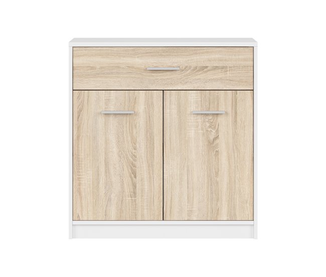 Conforama Bufé 1 Cajón 2 Puertas Ewen Blanco Y Madera