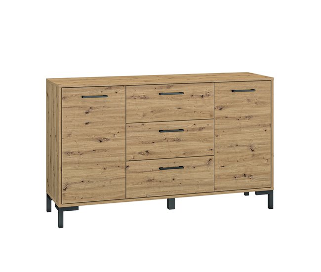 Conforama Bufé 2 puertas 3 cajones 138 cm Liora Madera
