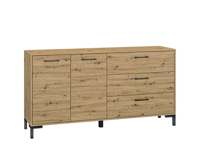 Conforama Bufé 2 puertas 3 cajones 160 cm Liora Madera