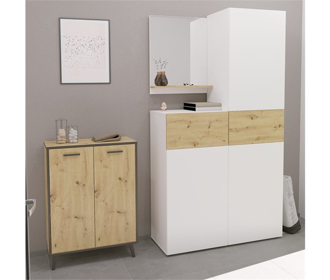 Conforama Buffet 1 Puerta 1 Cajón Belm 2 - L55 X H115 Cm