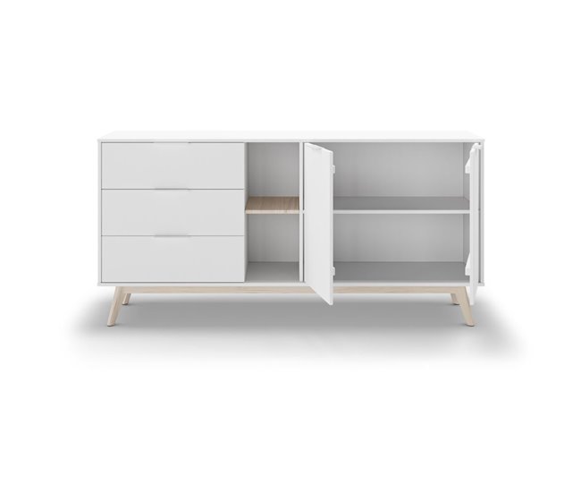 Conforama Buffet 2 Puertas 2 Nichos Y 3 Cajones L165 Cm - Campus