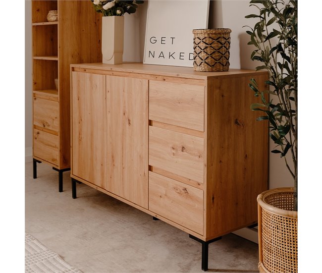 Conforama Buffet 2 Puertas 3 Cajones Y 1 Estante L120 Cm - PLOCK