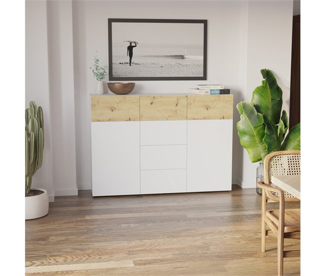 Conforama Buffet 2 Puertas 6 Cajones Belm 4 - L163 X H115 Cm