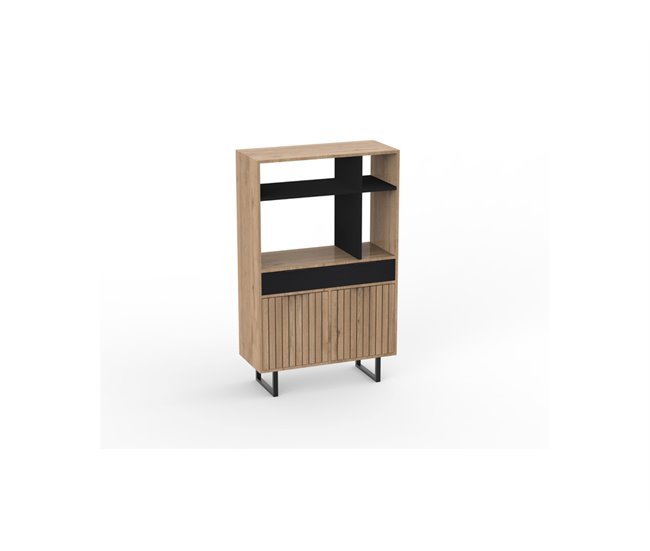 Conforama Buffet de cocina bajo OBIN. 2 Puertas y 1 cajón