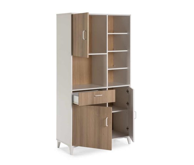 Conforama Buffet De Cocina FRESH II. 3 Puertas. DMF. Roble/blanco