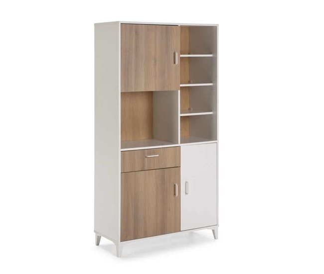 Conforama Buffet De Cocina FRESH II. 3 Puertas. DMF. Roble/blanco