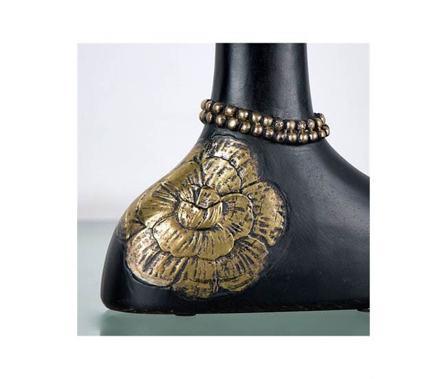 Conforama Bustos Presume De Casa Flor17*34.5*6.5negro/blancoresina