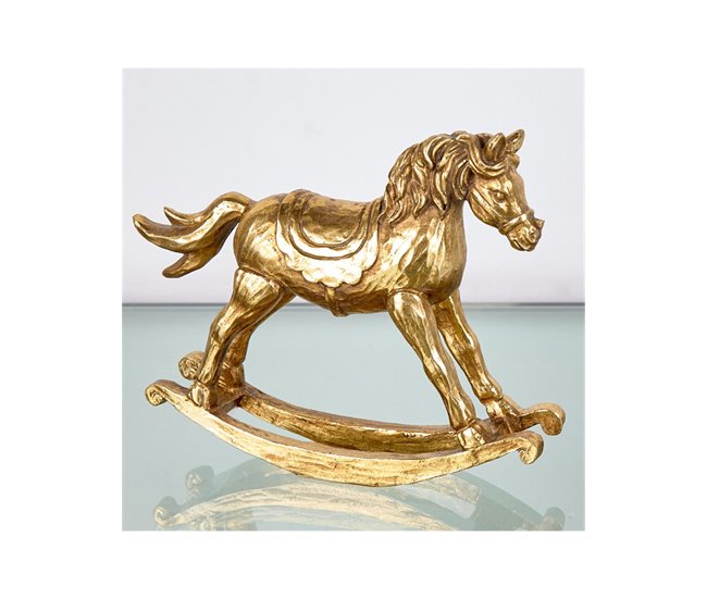 Conforama Caballo Presume De Casa Piolin 21*17*5 Dorado Resina