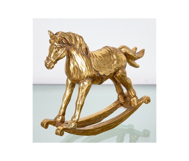 Conforama Caballo Presume De Casa Piolin 21*17*5 Dorado Resina