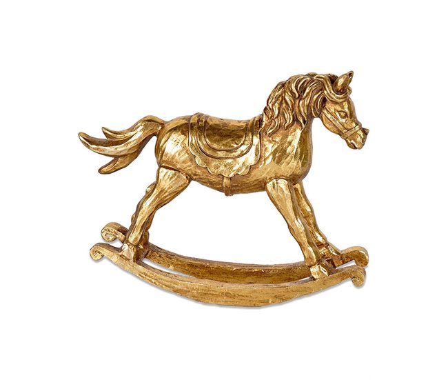 Conforama Caballo Presume De Casa Piolin 21*17*5 Dorado Resina