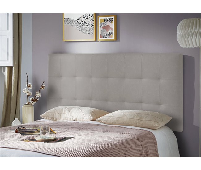 Conforama Cabecero ALASKA Polipiel 160x75 Cm Marfil