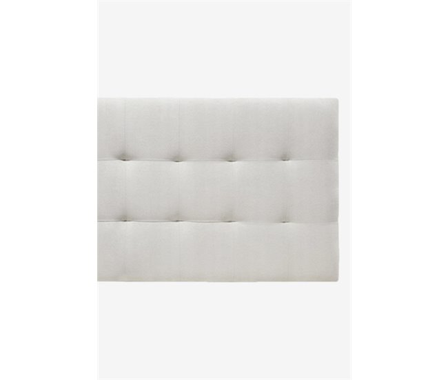 Conforama Cabecero ALASKA Polipiel Polipiel Blanco 105cm X 75cm