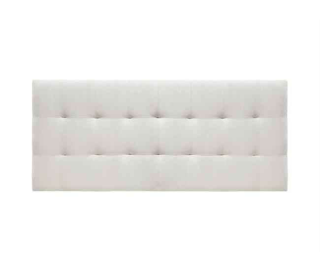 Conforama Cabecero ALASKA Polipiel polipiel blanco 105cm x 75cm