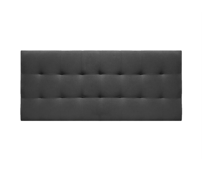 Conforama Cabecero ALASKA tela gris oscuro 160cm x 75cm