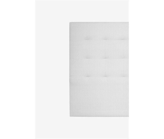 Conforama Cabecero CASCAIS Piel Sintética Blanco 160x120cm