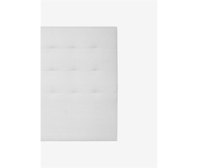 Conforama Cabecero CASCAIS Piel Sintética Blanco 160x120cm