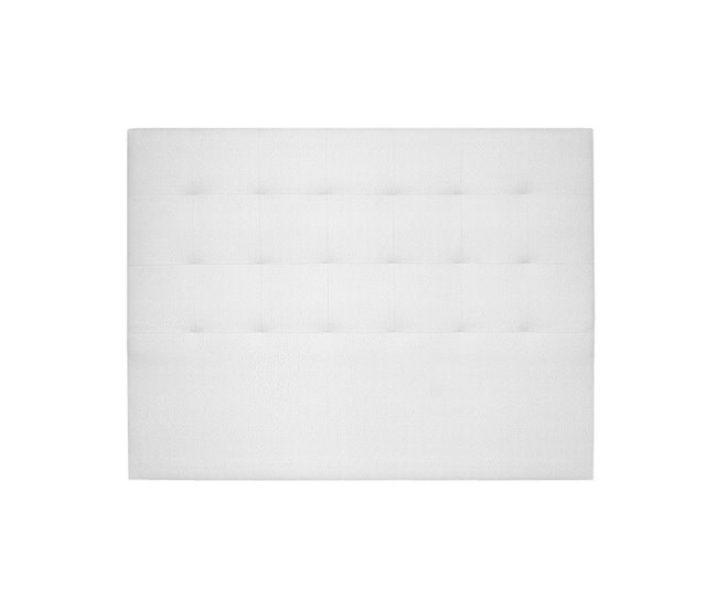 Conforama Cabecero CASCAIS piel sintética blanco 160x120cm