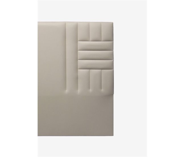 Conforama Cabecero KANSAS Piel Sintética Beige 160x120cm