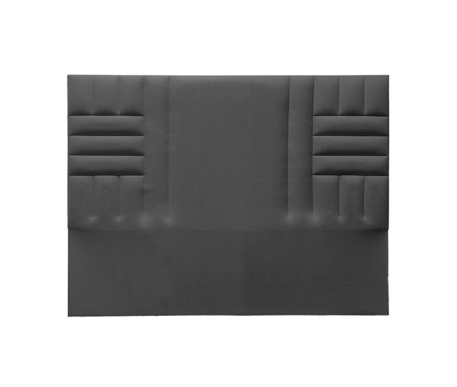 Conforama Cabecero KANSAS tela gris oscuro 160x120cm