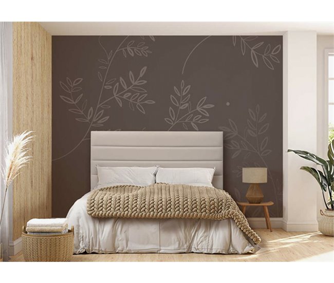 Conforama Cabecero MONTREAL Piel Sintética Arena 160x120cm