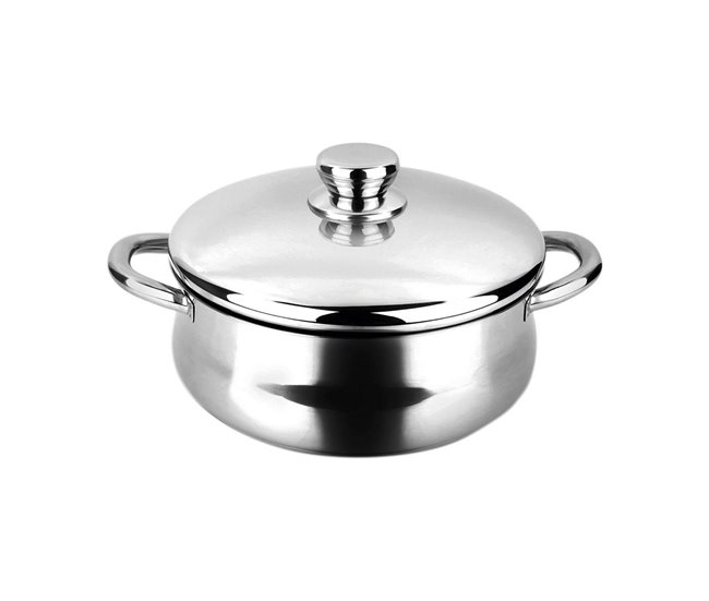 Conforama Cacerola FAGOR Acero Inoxidable 18/10 Cromado (Ø 20 cm)