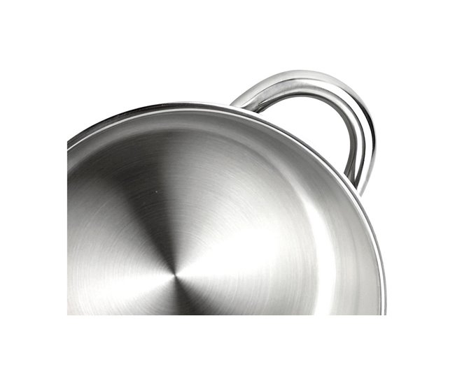 Conforama Cacerola FAGOR Acero Inoxidable 18/10 Cromado (Ø 24 Cm)