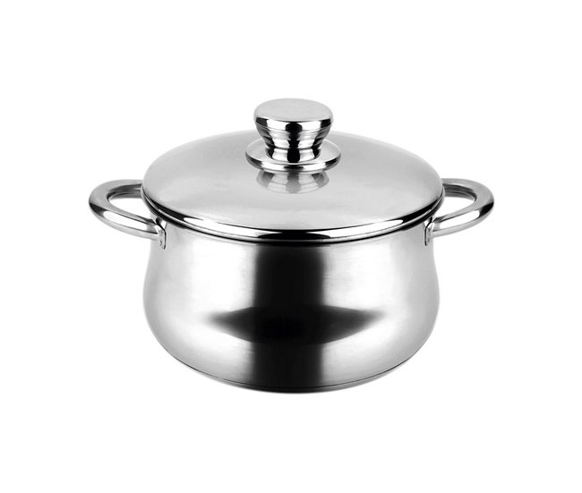 Conforama Cacerola FAGOR Acero Inoxidable 18/10 Cromado (Ø 24 cm)