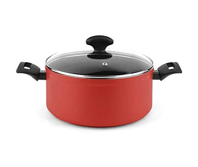 Conforama Cacerola FAGOR Maxima Rojo Aluminio (Ø 20 x 10 cm)