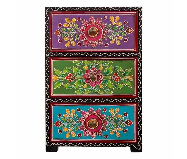Conforama Caja-Joyero Alexandra House Living Pintura Madera MDF 11 X 28 X 19 Cm 3 Cajones