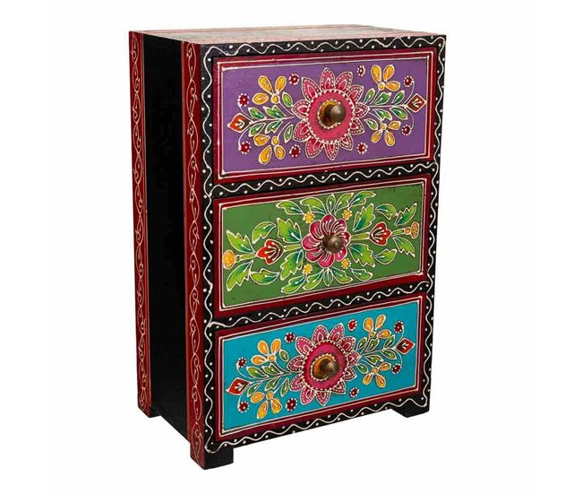 Conforama Caja-Joyero Alexandra House Living Pintura Madera MDF 11 x 28 x 19 cm 3 cajones