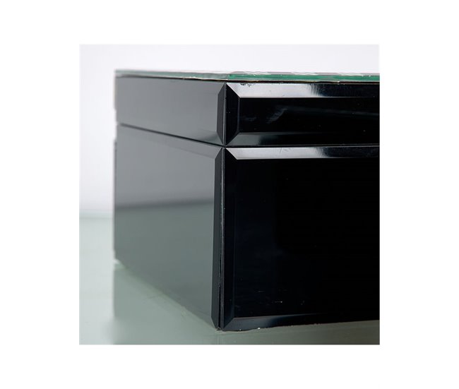 Conforama Cajas Presume De Casa Grace 28*10*18 Negro Y Blanco Cristal