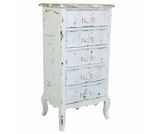 Conforama Cajonera Alexandra House Living Blanco Madera de abeto Madera MDF 40 x 98 x 50 cm