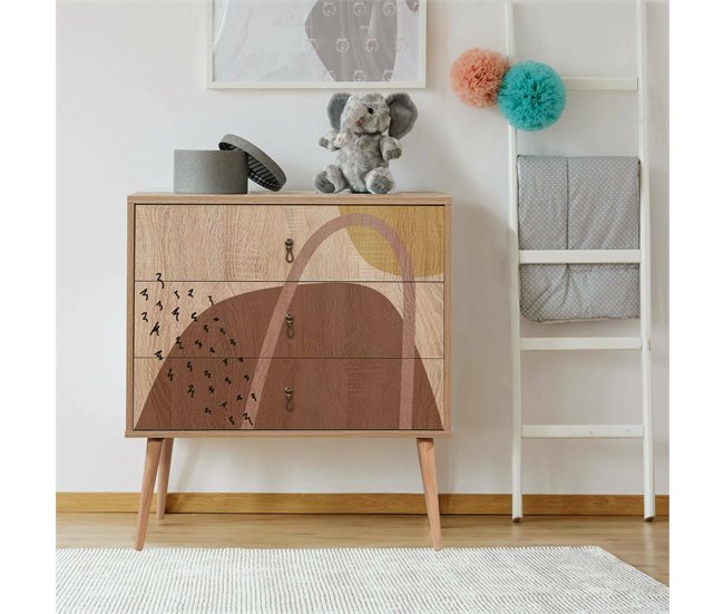 Conforama Cajonera Dparigin Cómoda Multiusos Cómoda De Dormitorio Gabinete Con Cajones 80x40h89 Cm Multicolor