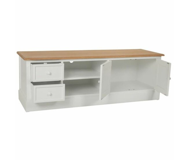 Conforama Cajonera Multiusos Alexandra House Living Blanco Natural Madera De Paulonia Madera MDF 45 X 50 X 150 Cm